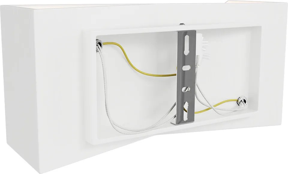 Applique da Parete 2xG9 a Clessidra in Gesso Pitturabile