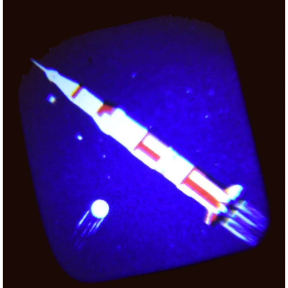 Proiettore tascabile per bambini a tema spaziale , 16 immagini Space Age - Rex London