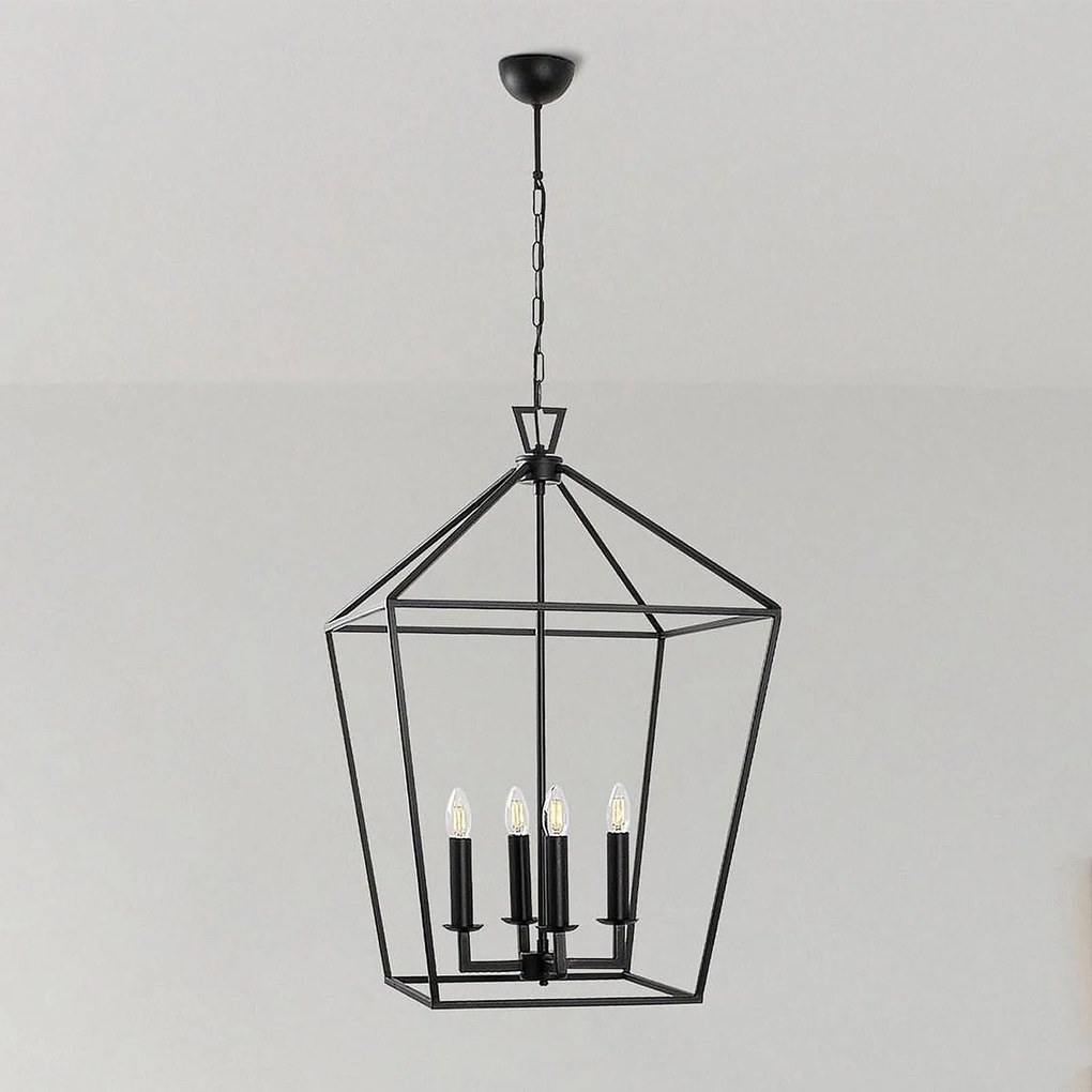 Lampadario a soffitto Till 13251 Opviq, dimmerabile, Nero, Soggiorno / Sala da pranzo, Metallo, Lampadario