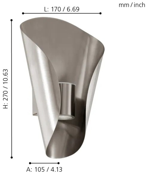 Eglo 94779 - Lampada LED da esterno BOSARO 2xLED/2,5W/230V