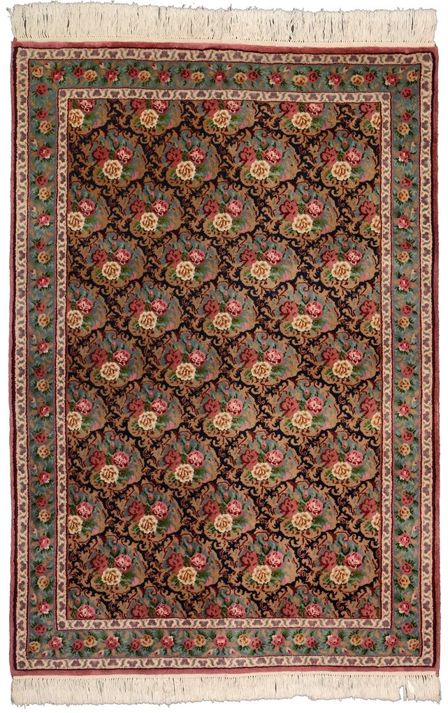 Kerman Tappeto orientale 120 x 180 Rosa (Indian) Annodato A Mano