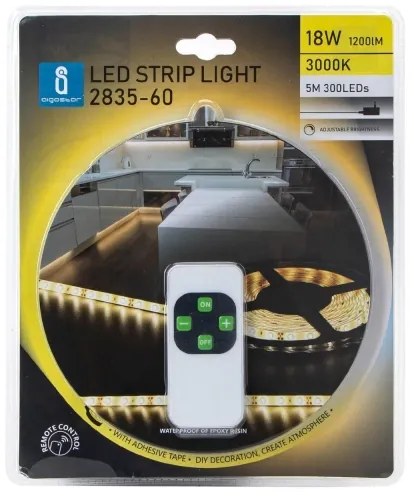 Aigostar - Striscia LED da esterno dimmerabile 5m LED/18W/12/230V 3000K IP65