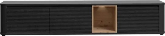 Mobile TV Sospeso 3 Ante 215x40x40 Con Vano A Giorno Lehman Rovere Scuro