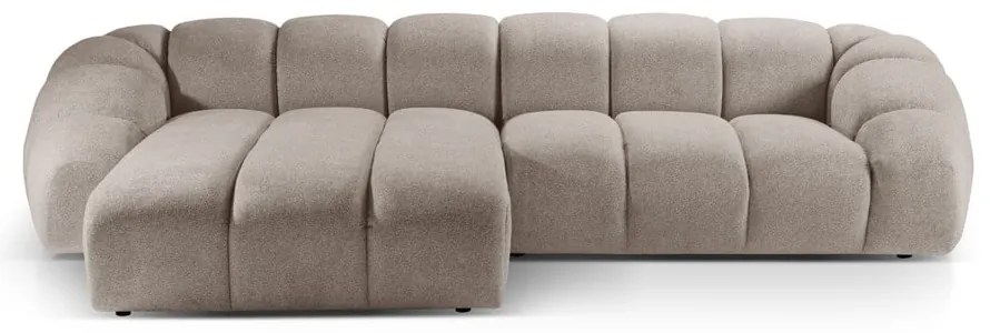 Divano angolare beige (con penisola a sinistra) Diana – Micadoni