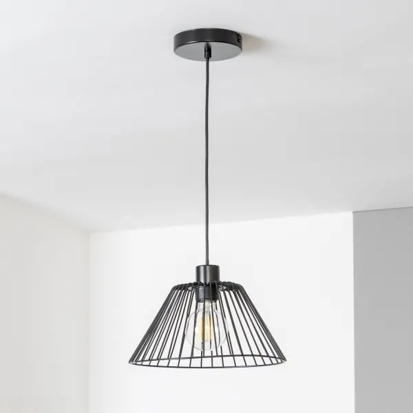 Brilagi - Lampadario LED a sospensione su cavo CERIA WIRE, 1xE27/40W/230V, Ø 30 cm, nero