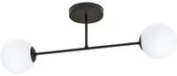 Lampada a Soffitto Baster, Nero, Acciaio, 90x17x14 cm, EPIKASA