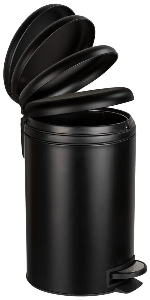 Bidone nero Easy Close, 12 L Leman - Wenko