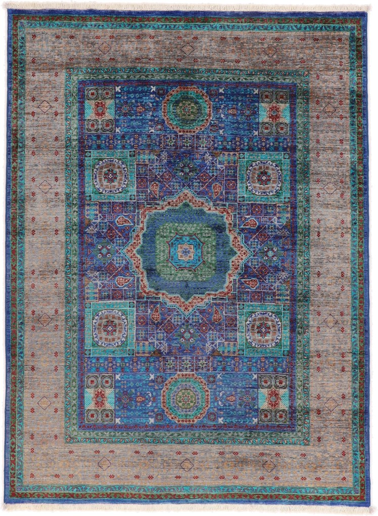 Mamluk Tappeto orientale 210 x 150 (Afghanistan) Annodato A Mano