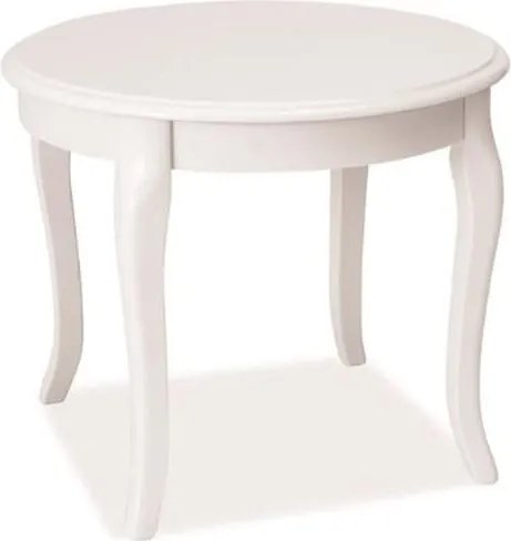 Tavolino da caffè Royal D in bianco - h 50 x p 60 cm