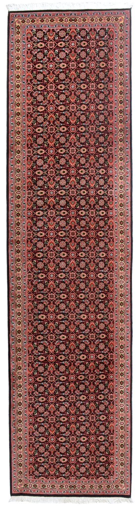 Tabriz Tappeto persiano 300 x 80 Blu (Iran) Annodato A Mano