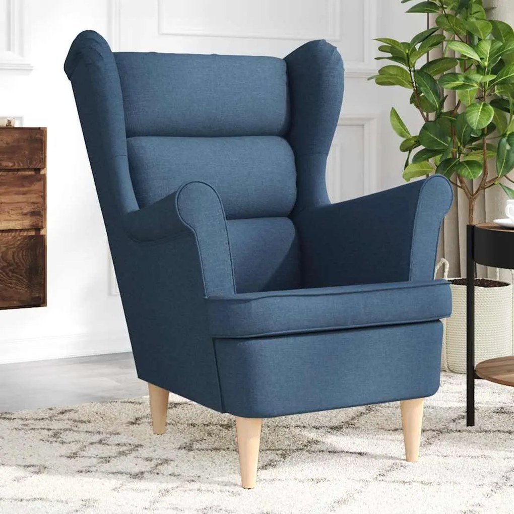 Poltrona Blu 74x84x100 Cm İn Tessuto /