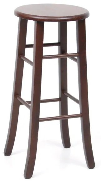 Sgabello TONDO in legno massello da h70 cm noce