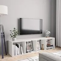 Libreria/Mobile TV Bianco 143x30x36 cm cod mxl 50301