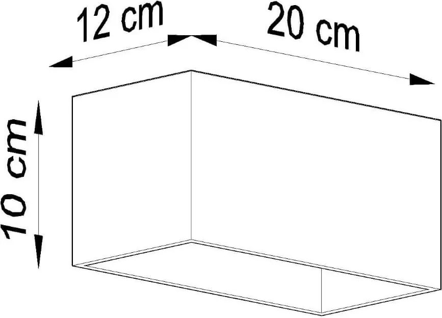 Applique da Parete Rettangolare 2xG9 QUAD MAXI in Alluminio