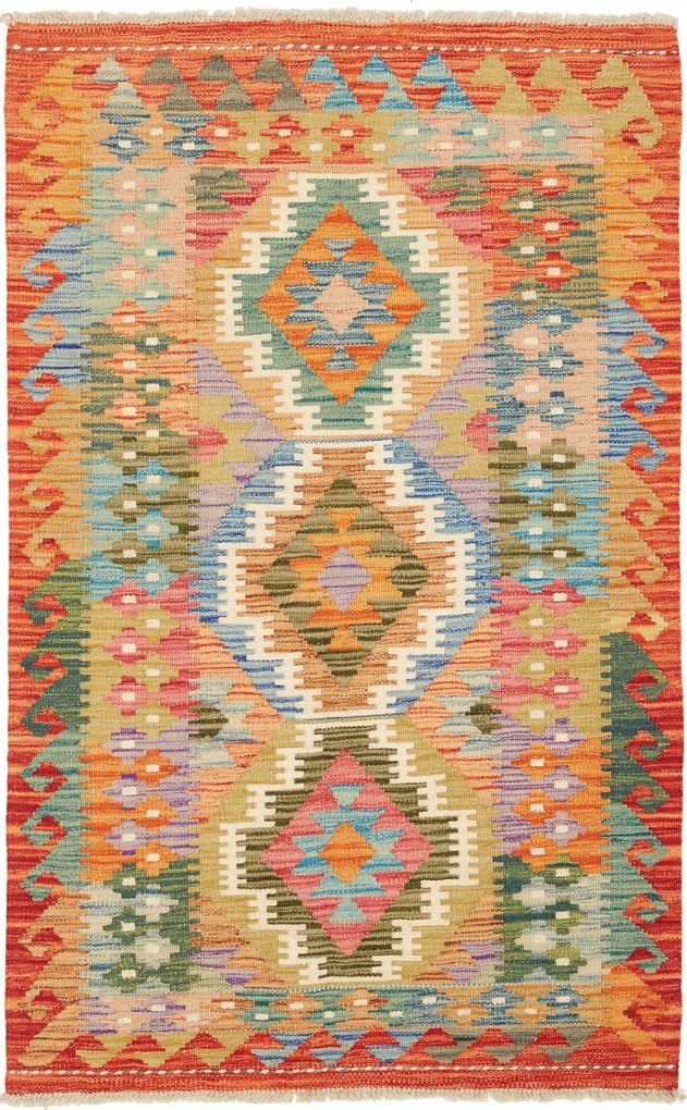 Kilim Tappeto 130x80 (Pakistan) Tessuto A Mano