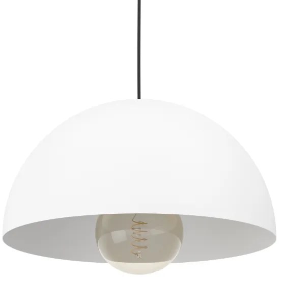 Eglo 901136 - Lampadario a sospensione con filo GAETANO 1xE27/40W/230V diametro 38 cm bianco