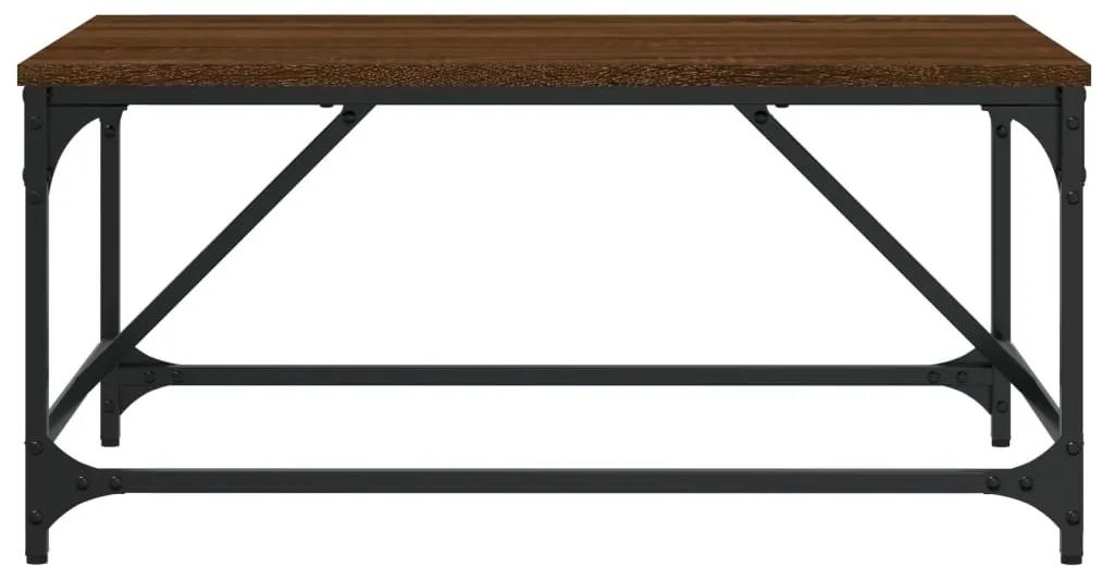 Tavolino da Salotto Rovere Marrone 75x50x35cm Legno Multistrato