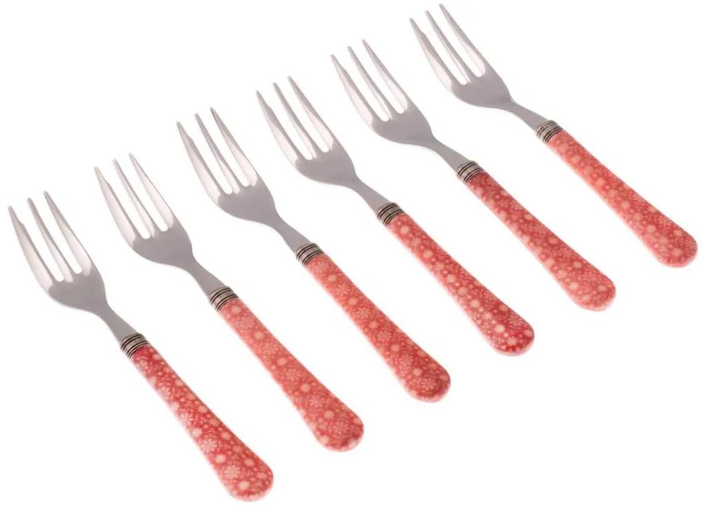 Set 6 Pz Forchette da Dolce - Posate Particolari Boston in Stile