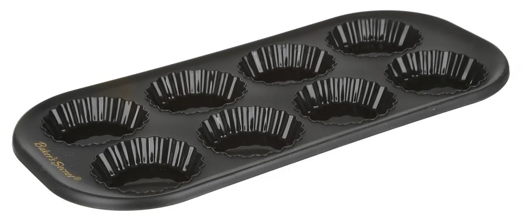 Stampo 8 muffin in silicone con bordo rinforzato Baker's Secret