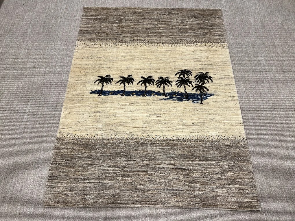 Gabbeh Tappeto persiano 210 x 160 Beige (Iran) Annodato A Mano