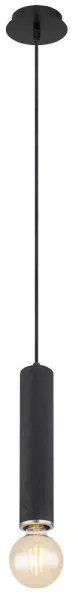 Globo 15499H - Lampadario a sospensione con filo MARION 1xE27/60W/230V legno nero