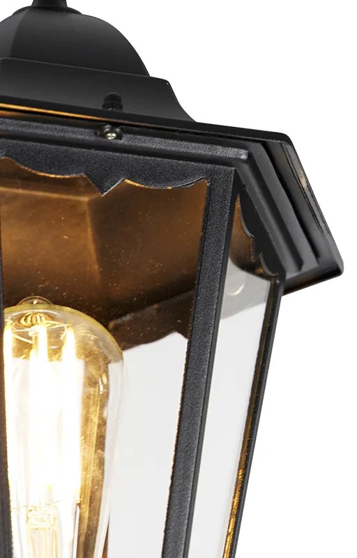 Lanterna da esterno nera 220 cm 3 luci IP44 - Havana