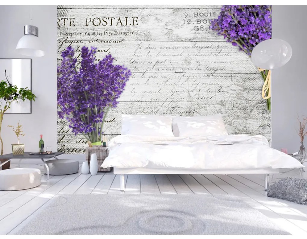 Carta da parati moderna Lavender postcard