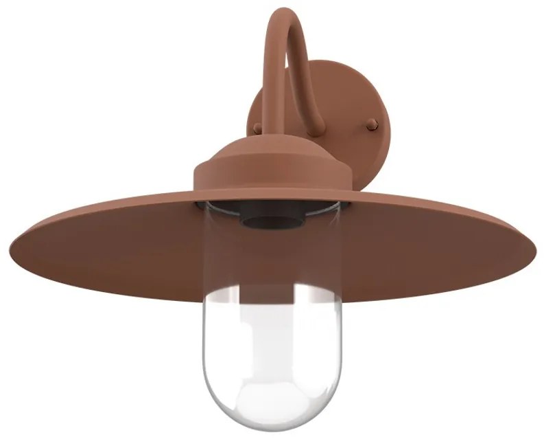 Applique Corten Mattone E27 IP54 per Esterni - Serie AURA
