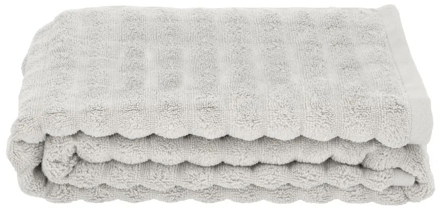 Asciugamano in cotone grigio chiaro 70x140 cm Inu - Zone