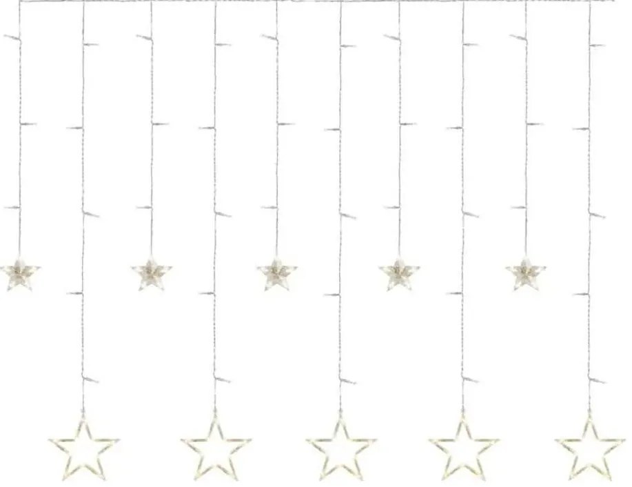 Tenda luminosa natalizia a LED 115xLED/1,35W 6,85x1,05 m bianco caldo