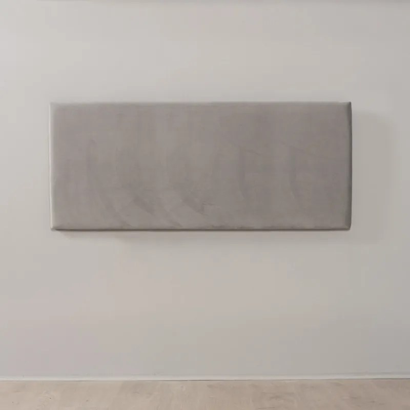 Testata Velluto Smooth per letti da 160 e 150 cm - Grigio
