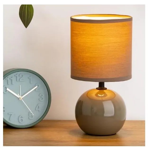 Atmosphera - Lampada da tavolo TIMÉO 1xE14/60W/230V taupe