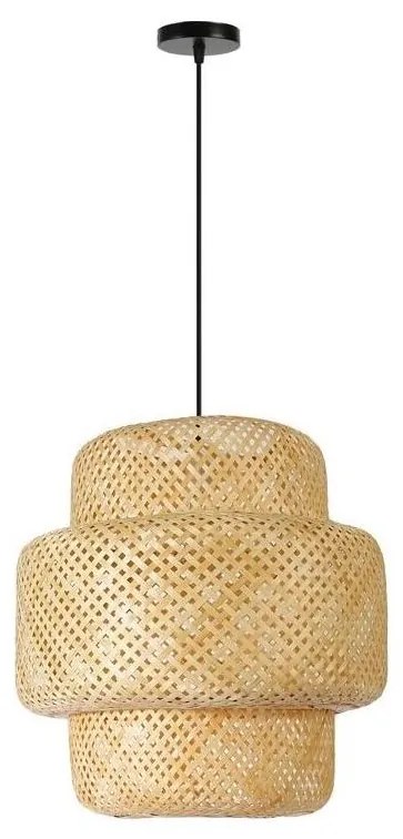 Immax 08268L - Lampadario a sospensione con filo HILO 1xE27/40W/230V diametro 47 cm bambù