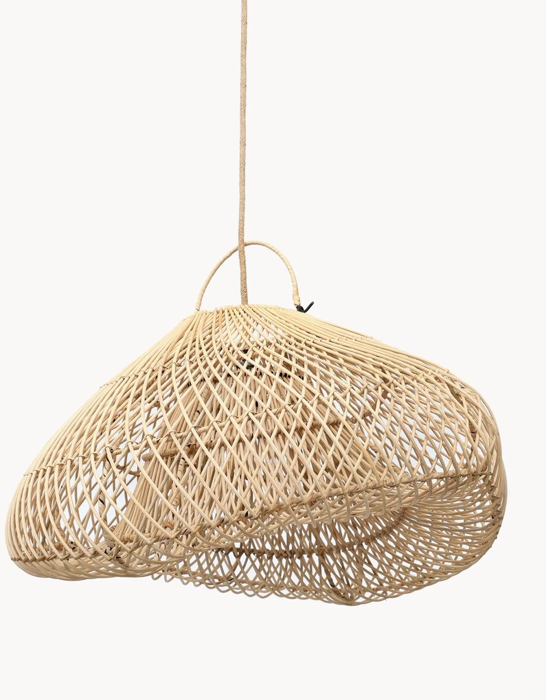 Paralume a sospensione in rattan intrecciato a mano Cloud