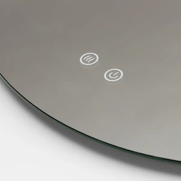 Brilagi - Specchio riscaldato a LED dimmerabile con retroilluminazione DEMI ECO LED/12W/230V Ø 60 cm IP44