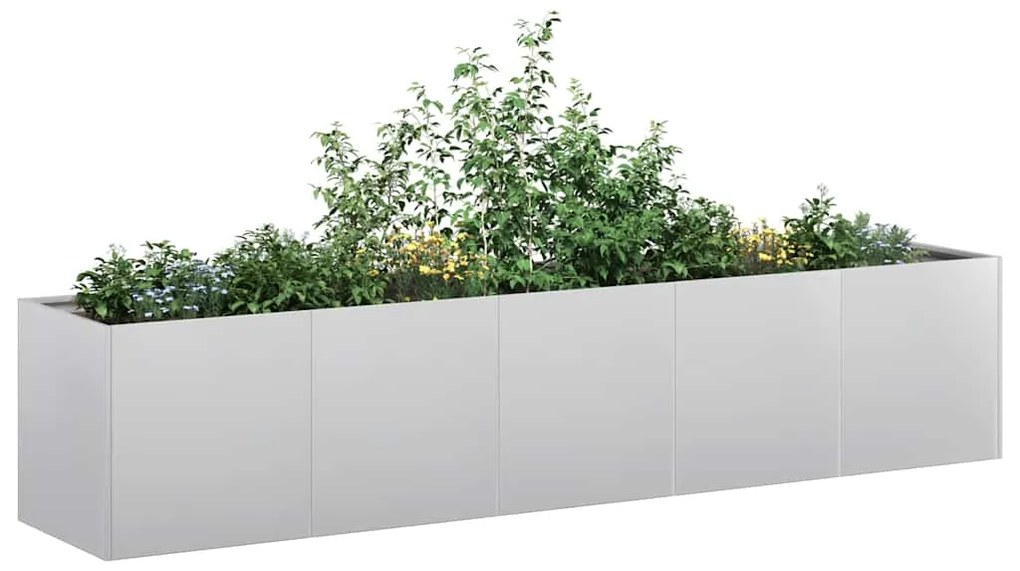 Fioriera 200x40x40 Cm İn Acciaio Zincato /