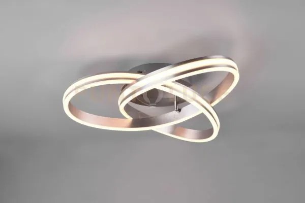 Yara plafoniera led 58w 7000lm, 2300+3000+4000k acciaio satinato di...