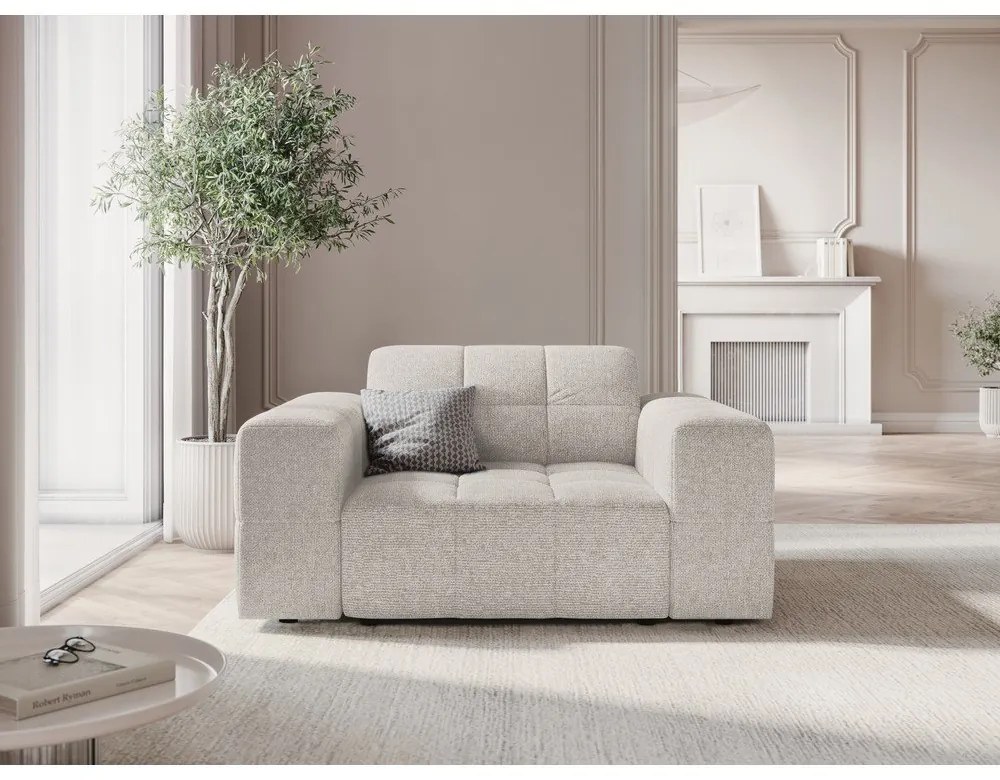 Poltrona grigio chiaro Chicago - Cosmopolitan Design