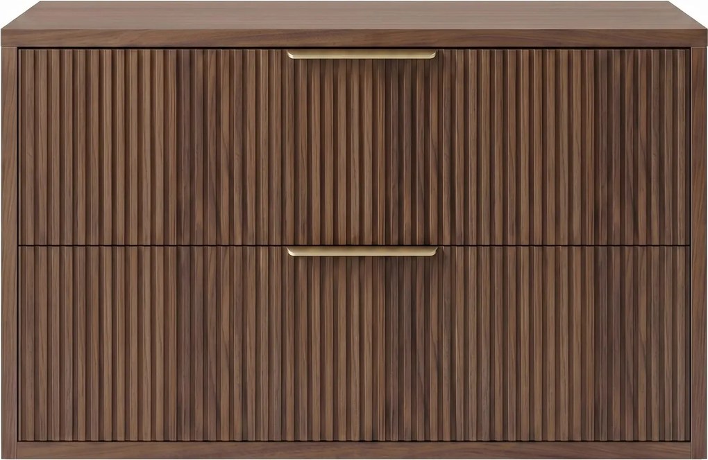 Mobile bagno sotto lavabo Rea Mono 80cm Brown