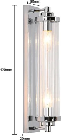 Applique LORENZO 2xE14/40W/230V cromo lucido