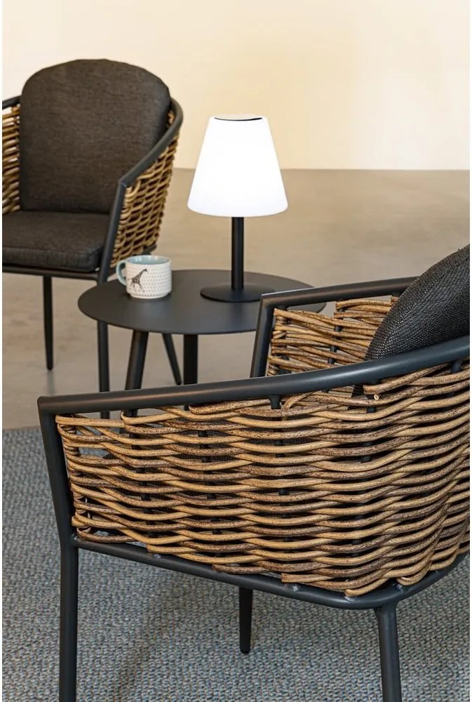 Sedia da esterno grigia in metallo Maribela – Bizzotto