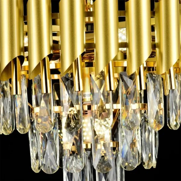 Brilagi - Lampadario a soffitto ECLIPSE 5xE14/10W/230V Ø 38 cm dorato