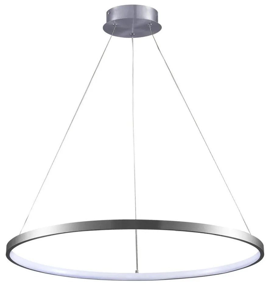 Lampadario LED a sospensione con filo LEA LED/20W/230V 4000K diametro 50 cm cromo opaco