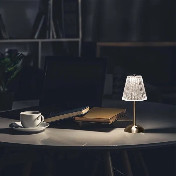 LED Lampada da tavolo ricaricabile dimmerabile LED/2,4W/5V 3000-6000K 1800 mAh cromo
