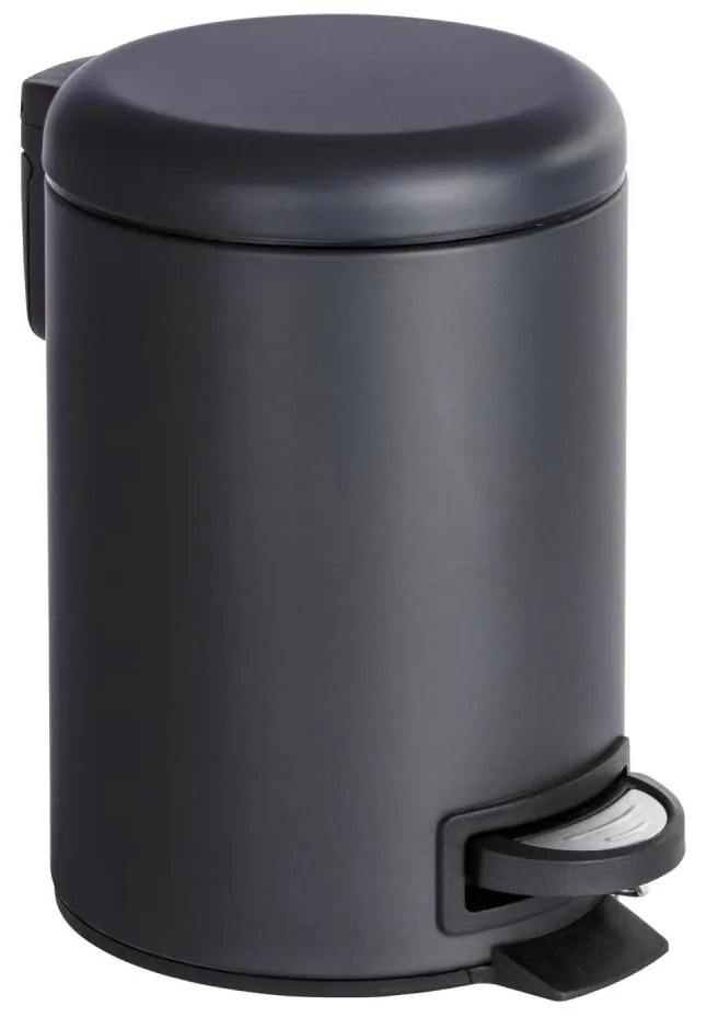 WENKO 22143800 - Cestino LEMAN 17x25 cm nero