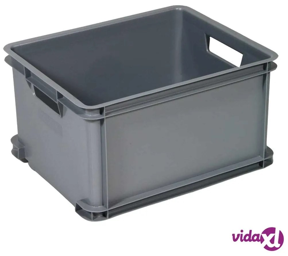 Curver Scatole Portaoggetti Unibox 3x30 L Argento