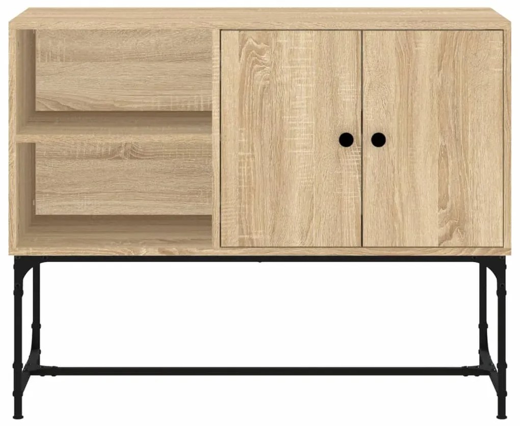 Credenza rovere sonoma 100x40x79,5 cm in legno multistrato