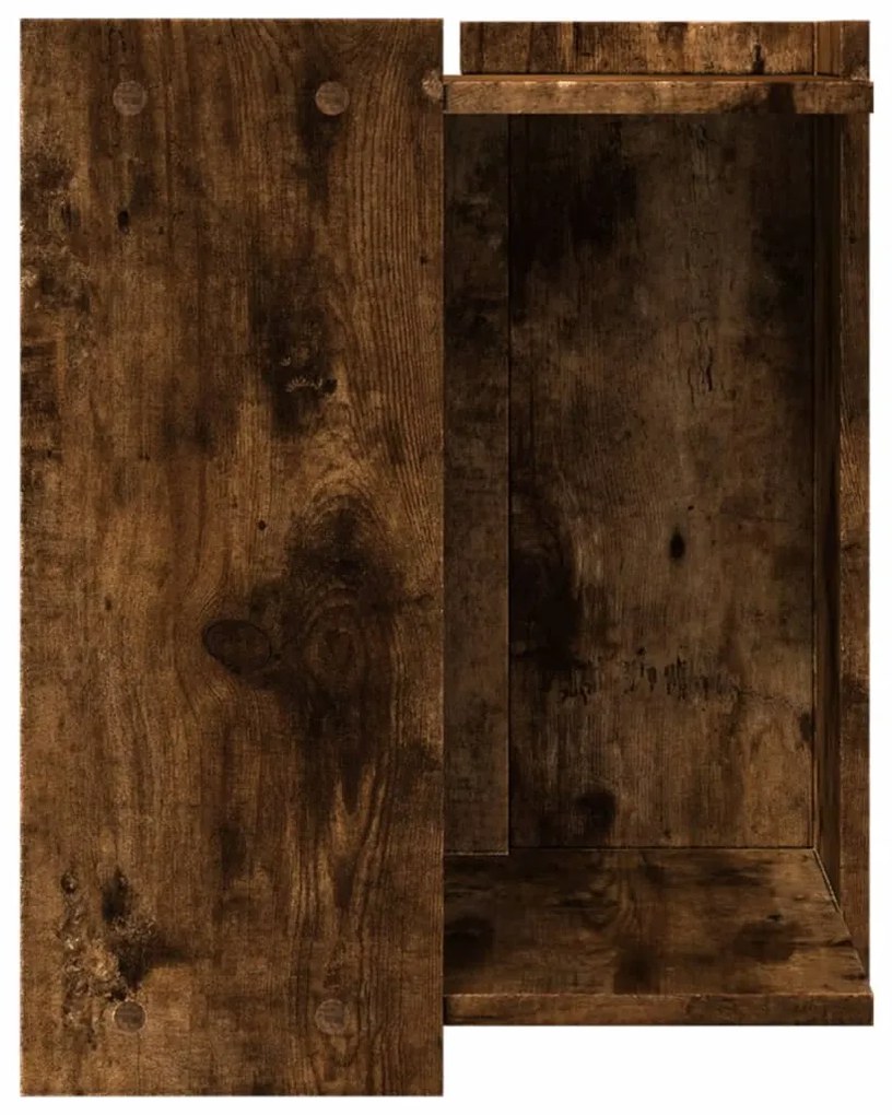 Recinto lettiera gatti rovere sonoma 60x40x40 cm in truciolato