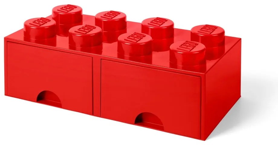 Scatola portaoggetti rossa con due cassetti - LEGO®