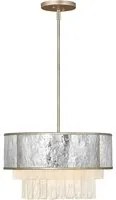 Lampadario Contemporaneo Reverie Acciaio Oro Champagne 4 Luci E14